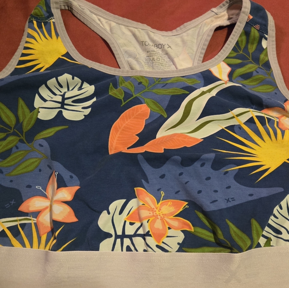 Tomboyx Tropical Print Bra